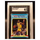 Magic Johnson 1988 Fleer Sticker SGC 9