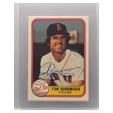 Tom Burgmeier 1981 Fleer Auto