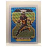 Diontae Johnson 2021 Prizm Light Blue Wave /199