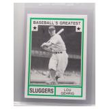 Lou Gherig 1982 TCMA Baseball's Greatest