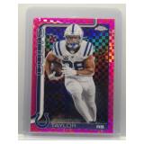 Jonathan Taylor 2025 Topps Chrome Pink X-Fractor