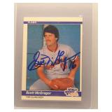 Scott McGregor 1984 Fleer World Series Auto