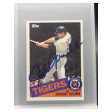 Johnny Grubb 1985 Topps Auto