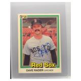 Dave Rader 1981 Donruss Auto