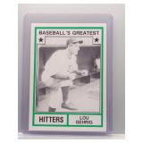 Lou Gherig 1982 TCMA Baseball's Greatest