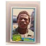 Rickey Henderson 1981 Topps