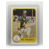 Rickey Henderson 1981 Fleer Most Stolen Bases AL