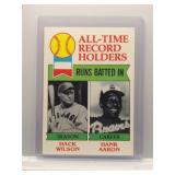 Hack Wilson / Hank Aaron 1979 Topps All-Time...