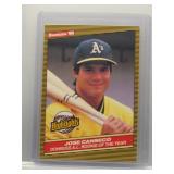 Jose Canseco 1986 Donruss Highlights