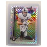 Brock Bowers 2025 Topps Chrome X-Fractor