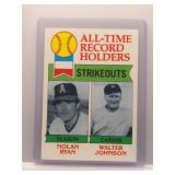 Nolan Ryan / Walter Johnson 1979 Topps All-Time...
