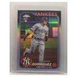Jasson Dominguez 2024 Topps Chrome Rookie