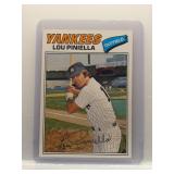 Lou Piniella 1977 Topps