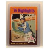 Hank Aaron 1975 Topps Highlights