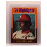 Lou Brock 1975 Topps Highlights