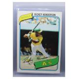 1980 Topps Rickey Henderson Rookie