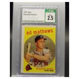 Eddie Mathews 1959 Topps CSG 2.5