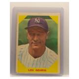 Lou Gehrig 1960 Fleer