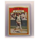 Vida Blue 1972 Topps In Action