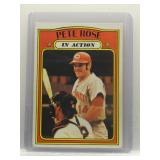 Pete Rose 1972 Topps In Action