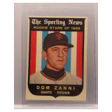 Dom Zanni 1959 Topps Rookie Star