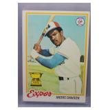 1978 Topps Andrew Dawson All Star Rookie Card