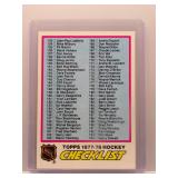 1977 Topps Hockey Checklist 133-264