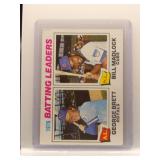 G. Brett / B. Madlock 1977 Topps 1976 Topps...