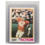 Ronnie Lott 1982 Topps In Action
