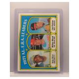 V. Blue / J. Palmer 1972 Topps ERA Leaders