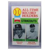 1979 Topps All Time Record Nolan Ryan Walter...