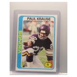 Paul Krause 1978 Topps