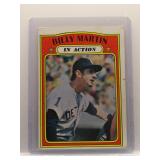 Billy Martin 1972 Topps In Action