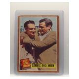 Gehrig And Ruth 1962 Topps Babe Ruth Special