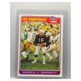 1981 Topps AFC Championship Raiders vs. Chargers