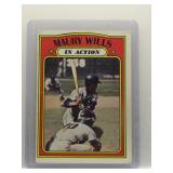 Maury Wills 1972 Topps In Action