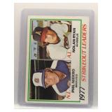 P. Niekro / N. Ryan 1978 Topps Strikeout Leaders