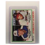 P. Niekro / N. Ryan 1978 Topps Strikeout Leaders