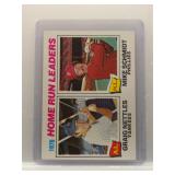 G. Nettles / M. Schmidt 1977 Topps HR Leaders