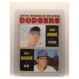 Bill Buckner 1970 Topps Dodgers Rookie Stars