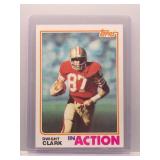 Dwight Clark 1982 Topps In Action