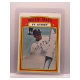 Willie Mays 1972 Topps In Action