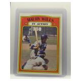 Maury Wills 1972 Topps In Action