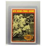 1972 Topps AFC Semi-Finals Dolphins vs. Chiefs