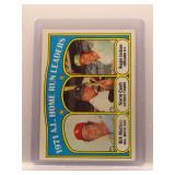 Reggie Jackson 1972 Topps Home Run Leaders