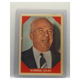 Warren Giles 1960 Fleer