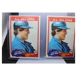 2 1981 Topps Carlton Fisk cards