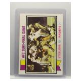 1973 Topps AFC Semi-Finals Steelers vs. Raiders