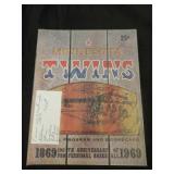 Minnesota Twins 1969 Official Program and...