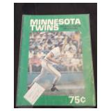Minnesota Twins 1978 Official Program Tony...